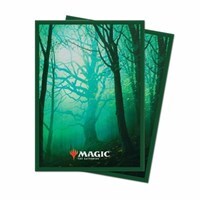 Unstable Lands Forest Deck Protector Sleeves (100-Pack)